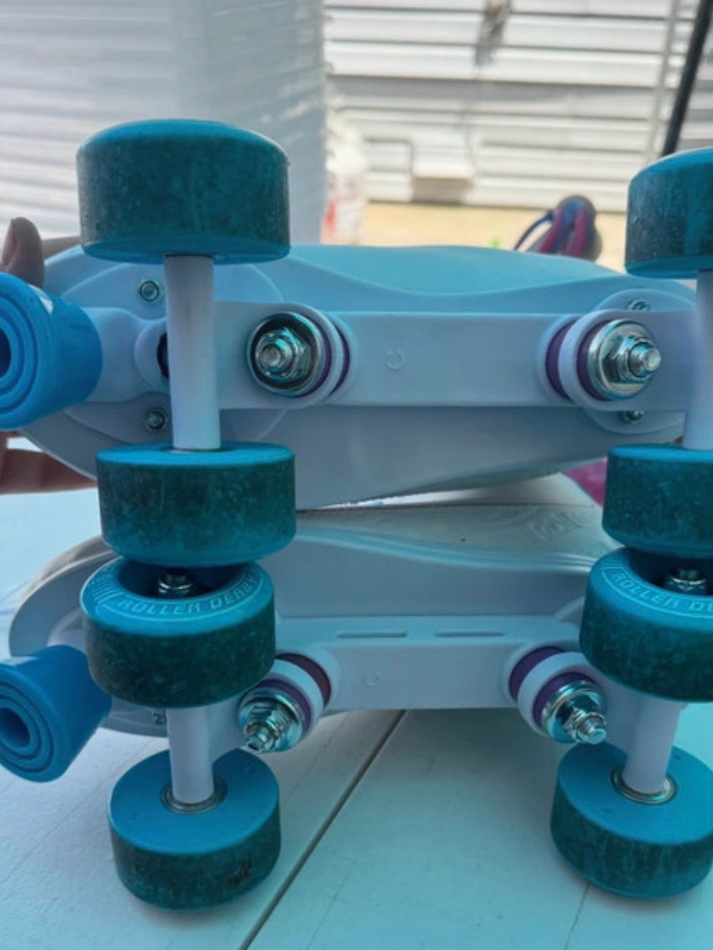 Classic White and Purple Women's Roller Skate size 7 - Picture 7 of 7
